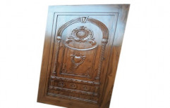 Polished Teak Wood Designer Wooden Door, For Home,Hotel