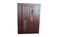 Polished Teak Wood Stylish Brown Membrane Door, Thickness: 20 To 30 Mm