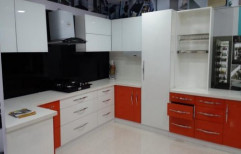 PVC L Shape Modular Kitchen