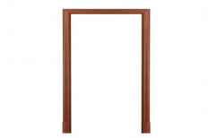 Rectangular Brown Indoor Wooden Door Frame