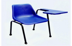 Stainless Steel Blue Writing Pad Chair