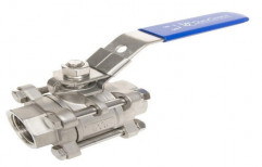 Stainless Steel Medium Pressure SS316L 3 Pic Design Screwed End Ball Valve, for Industrial, Size: 1/2" - 12"