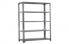 steelfur Black Slotted Angle Filing Rack, For Office