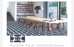 vitrified Moraccan Designer Floor Tiles, 300 mm x 300 mm, Size/Dimension: 30x30 cm