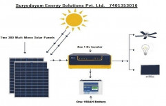 Battery 0.78 kw Solar Power Off-Grid System, For Home