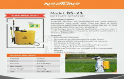 Battery Neptune 2 in1 Fertilizer Sprayer, Model Name/Number: BS-21, 8 AH