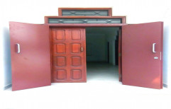 Brick Red Safety Steel Doors, Size/Dimension: 1100x2100 Mm ,Thickness: 45 Mm