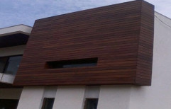 Brown Exterior Wood Rectangular Cladding, Thickness: Upto 8 mm