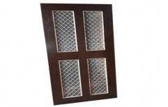 Brown Wood Four panel jali door, Size/Dimension: 8x4 Feet, Rectangular
