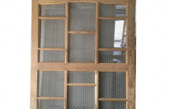Brown Wood,Wire Mosquito Net Door
