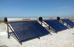 Diman Evacuated Tube Collector Solar Water Heater, Capacity: 100-500 LPD
