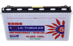 Exide Solar Tubular Battery, Model Number: 6lms 100l, Battery Type: Torr Tubular Battery