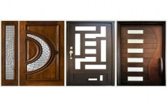 Exterior Matte Designer Wooden Door, For Home