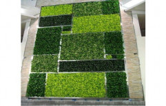 Green Synthetic Artificial Vertical Garden, For Outdoor