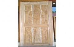 Hardwood Hinged Wooden Carved Safety Door, for Residential