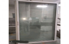 Hinged Plain Aluminium Glass Door, Thickness: 15 Mm