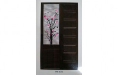 Hinged PVC Glass Printed Door, For Home