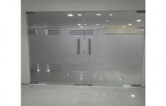 Hinged Toughened Glass Door, for Office