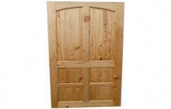 Interior Finished Pine Wood Door With Natural Polish for Home