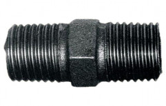 Kirti Malleable Iron Black Hex Nipple, For Plumbing Pipe, Size: 2 inch