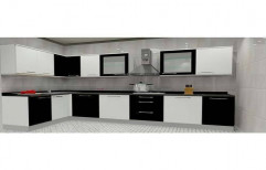 L Shape PVC Modular Kitchen