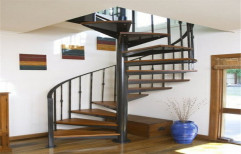 Metal Alloy Interior Designer Spiral Staircase, For Home Interiors