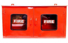 Mild Steel Double Door Fire Hose Box, for Fire Safety, Size: 750*600*250 Mm