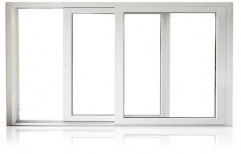 Modern Polished Aluminium Glass Window, For Home