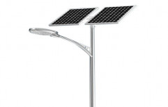 Ms Galvanized Iron Solar Street Light Pole, Bearable Wind Speed: 180