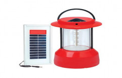 Red Rechargeable Solar LED Lantern, Packaging Type: Box