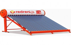 Redren Stainless Steel Tank Evacuated Tube Collector Solar Water Heater, Capacity: 100 lpd