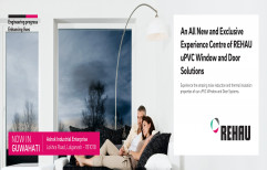 REHAU WHITE & WOODEN UPVC Glass Window