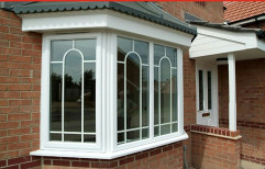 Residential White upvc Window, Glass Thickness: 5mm