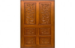 Swastik Hinged Wooden Door