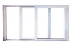 White UPVC Sliding Window, for Residential