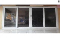 Windware White Glass UPVC Sliding Windows, Thickness Of Glass: 5-8 Mm