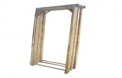 Wood Rectangular Wooden Door Frames, Dimension/Size: 8x3.5 Feet