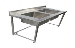 Yash Stainless Steel Two Unit Sink For Restaurant