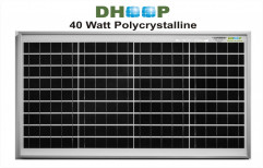 40 WP Dhoop PP36 Cell 30mm Poly Solar Panel