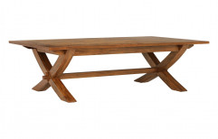 AbodeStyle Brown Solid Wood Dining Table, For Home, Size: 175 (l) X90 (w) X 78 (h) Cm