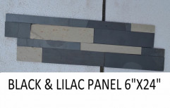 Black & Lilac Granite Wall Cladding, Thickness: 20 Mm