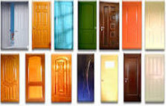 Brown, Green, Blue & Light Yellow FRP Designer Doors