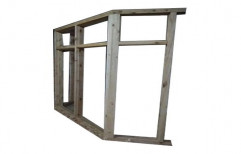 Brown Hinged Deodar Wood Window Frame, Dimension/Size: 4-5 feet ( Height )