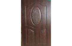 Brown Polished Wooden Moulded Door