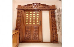 Brown Wooden Designer Door
