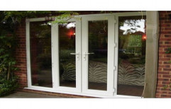 Clear Glass UPVC French Door, 25 Mm