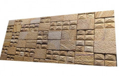 External Sandstone Wall Tile, Size/Dimension: Large (12 inch x 12 inch)