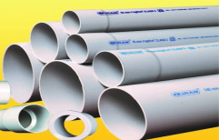 Kiran grey Rigid PVC Pipes, Round, Length Of One Pipe: 6m