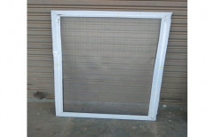 Modern Silver Aluminium Mesh Window Frame