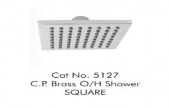 Oriin Wall Mounted Square CP Brass Overhead Shower